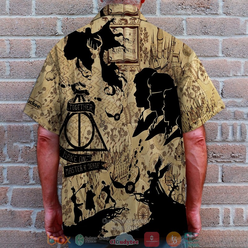 H.P. Map Together They Make One Master Of Death Hawaiian Shirt, Short 6 H.P. Map Together They Make One Master Of Death Hawaiian Shirt, Short word3