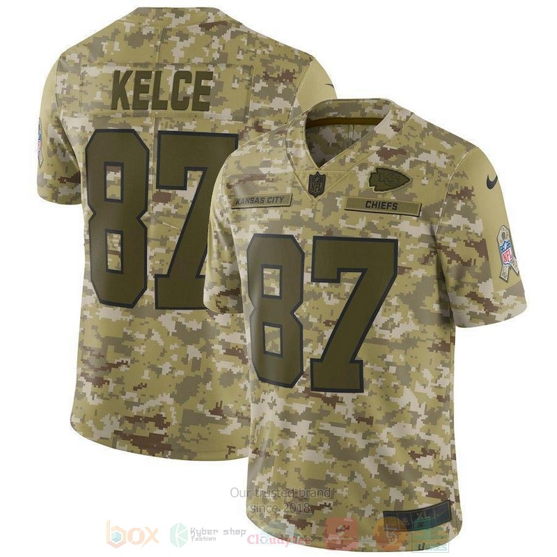 BEST Travis Kelce Kansas City Chiefs Camo Jersey Football word3