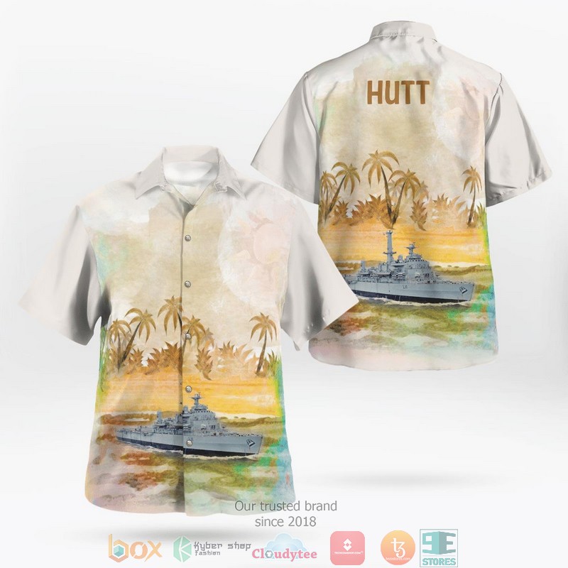 HUTT Ship Coconut island yellow Hawaii 3D Shirt word1
