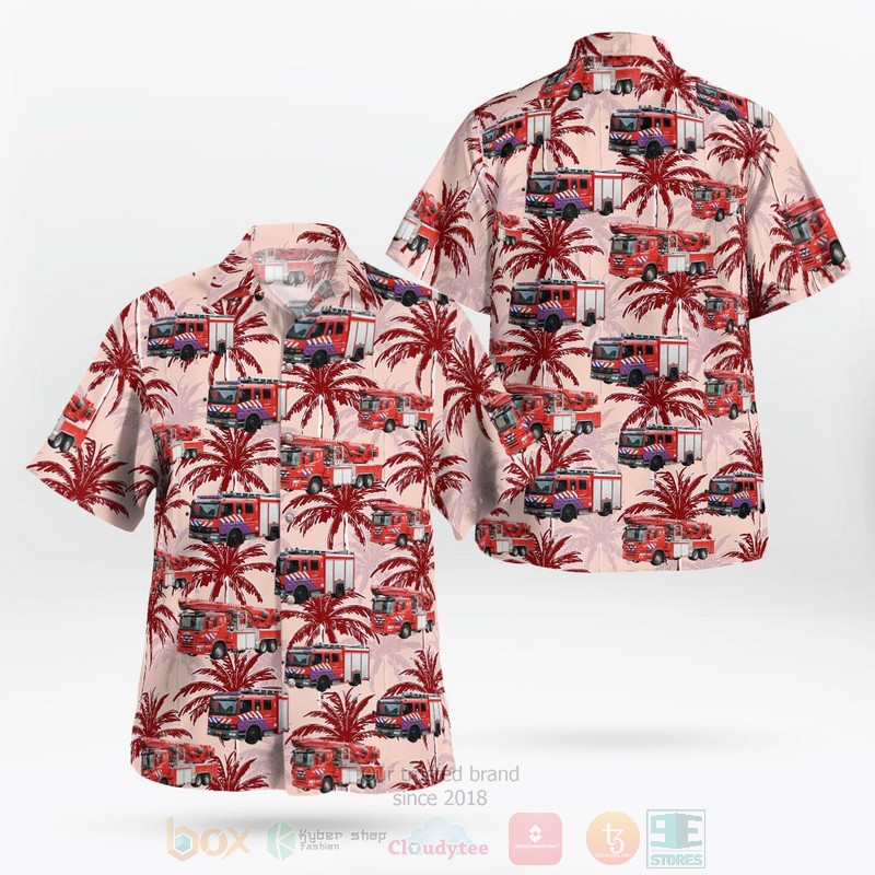 BEST Haarlem, Netherlands, Brandweer Kennemerland 3D Aloha Shirt 1 BEST Haarlem, Netherlands, Brandweer Kennemerland 3D Aloha Shirt word1