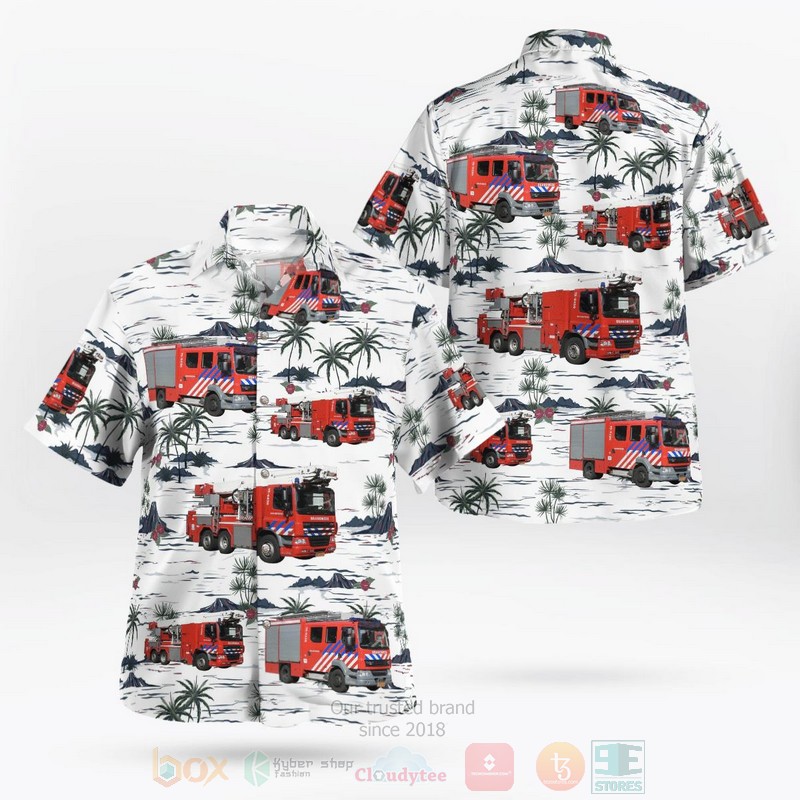 BEST Hague, Netherlands, Brandweer Haaglanden White 3D Aloha Shirt 9 BEST Hague, Netherlands, Brandweer Haaglanden White 3D Aloha Shirt word1