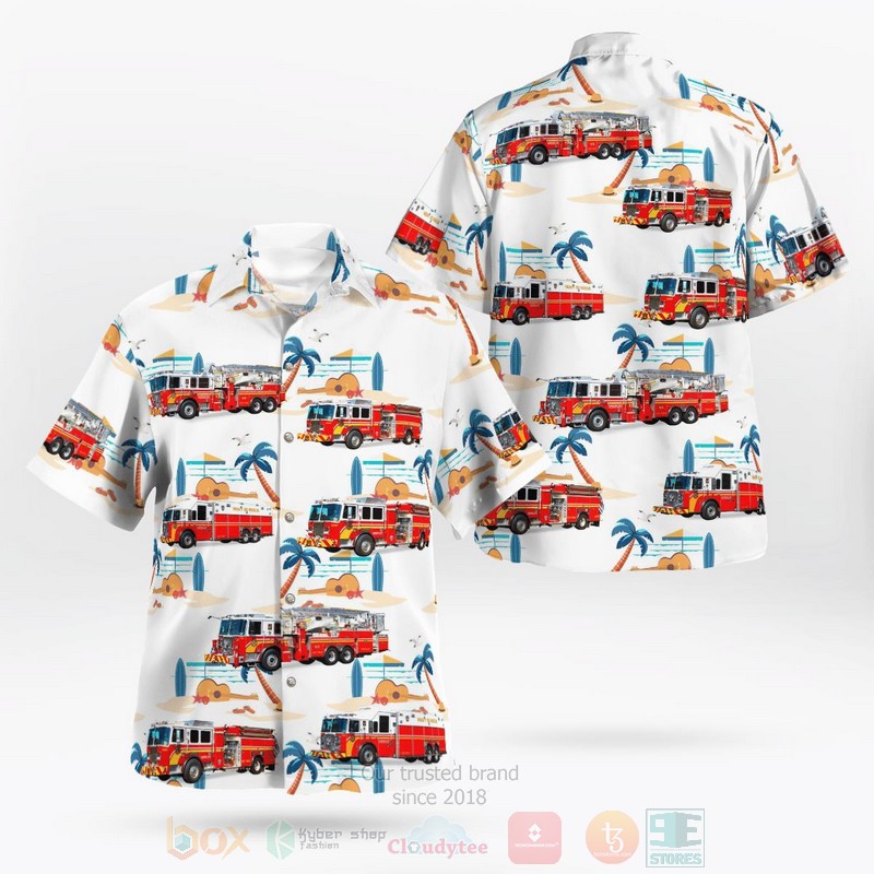 BEST Hampden Township Volunteer FD 3D Aloha Shirt