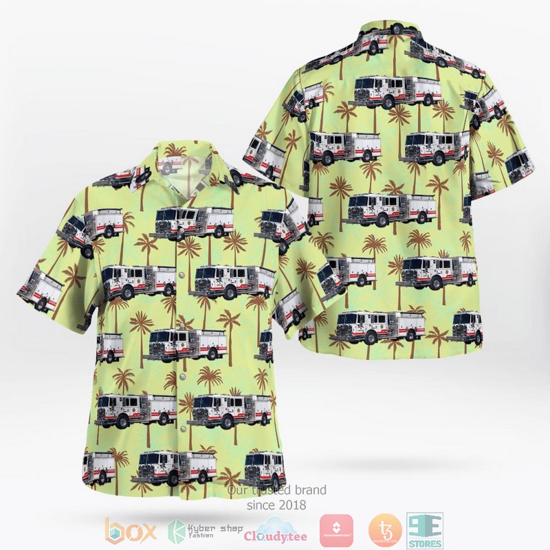 Hampstead Volunteer Fire Company Hampstead Maryland Hawaii 3D Shirt word3