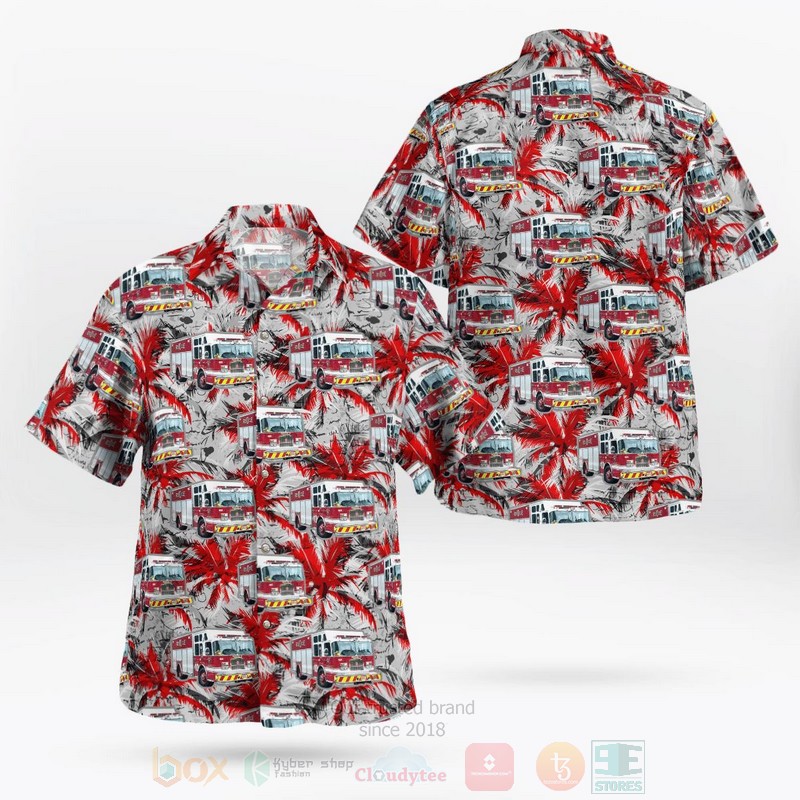 BEST Hanover, Virginia, Hanover County Fire-EMS Department 3D Aloha Shirt word2