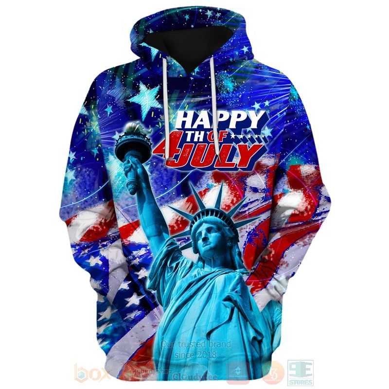 BEST Happy 4th of July Statue of Liberty Independence Day All Over Print Shirt, Hoodie word2