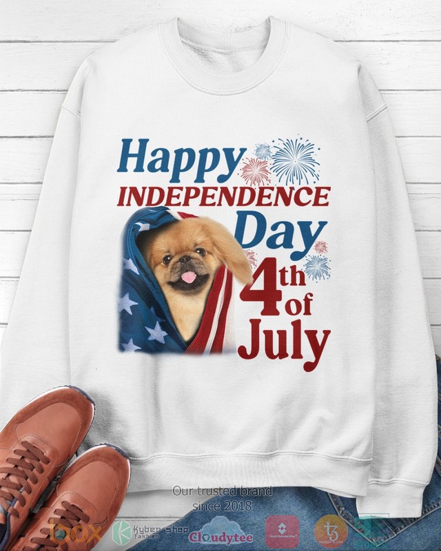 Happy Independence Day 4th of July TAN Pekingese Shirt, hoodie 3 Happy Independence Day 4th of July TAN Pekingese Shirt, hoodie word3