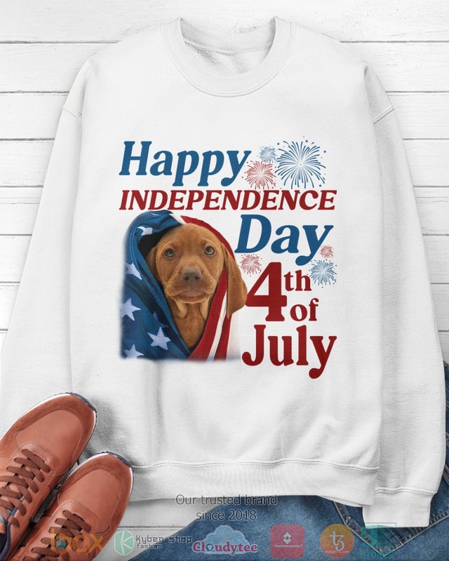 Happy Independence Day 4th of July Vizsla Classic Shirt, hoodie 3 Happy Independence Day 4th of July Vizsla Classic Shirt, hoodie word2