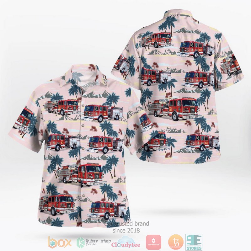 NEW Hardeeville Fire Department Hardeeville South Carolina Aloha Shirt word2