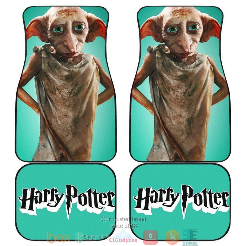 NEW Harry Potter Cute Dobby Green Car Floor Mats