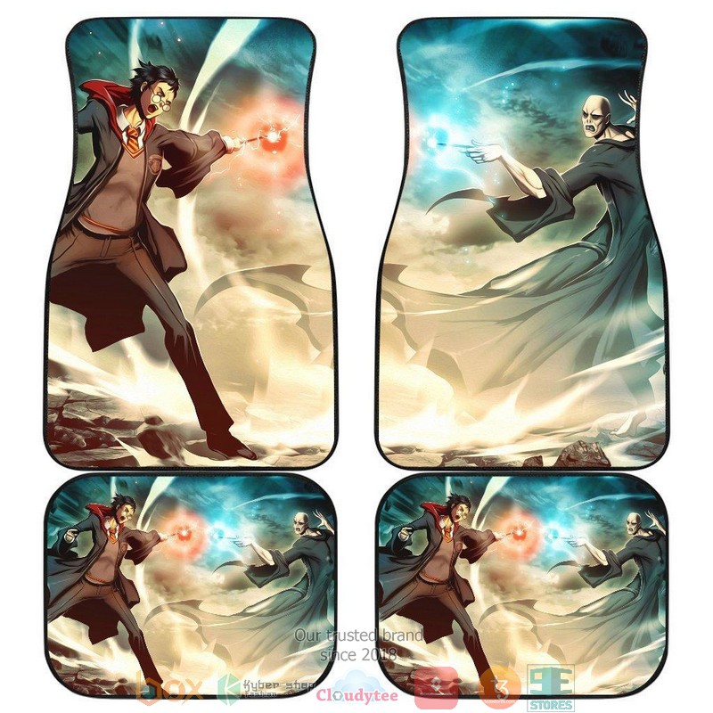 NEW Harry Potter Harry Potter Vs Voldemort Battle Car Floor Mats