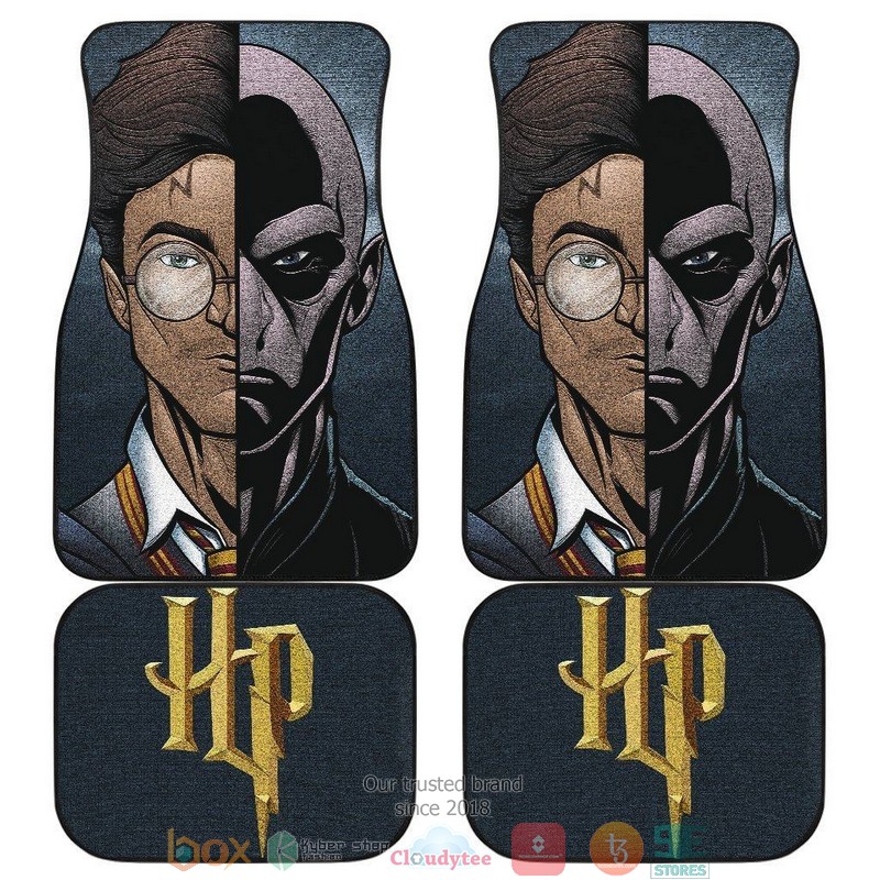 NEW Harry Potter Harry Potter Vs Voldemort Half Face Car Floor Mats