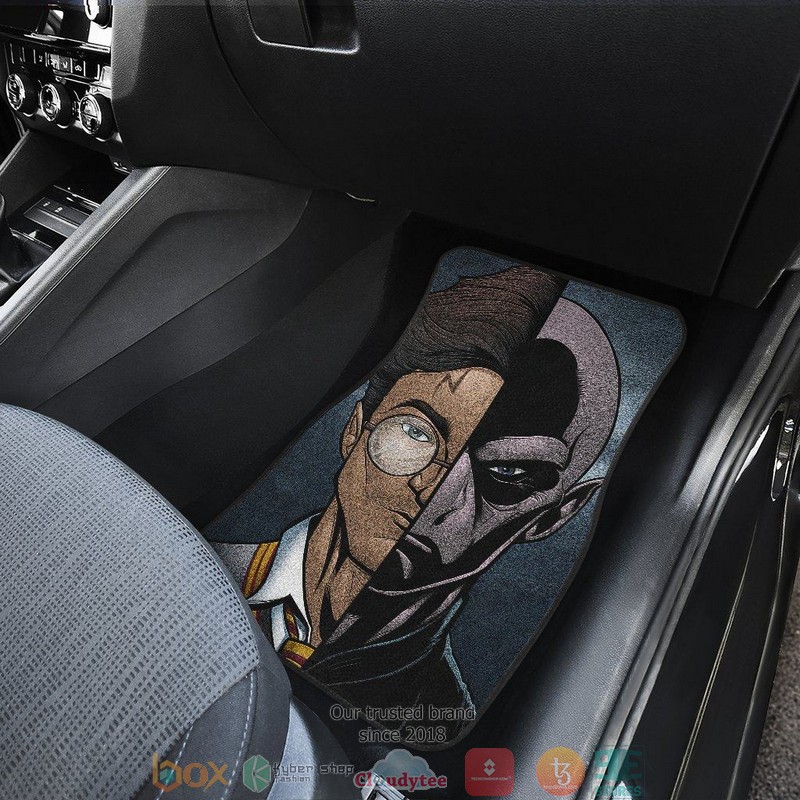 NEW Harry Potter Harry Potter Vs Voldemort Half Face Car Floor Mats word1