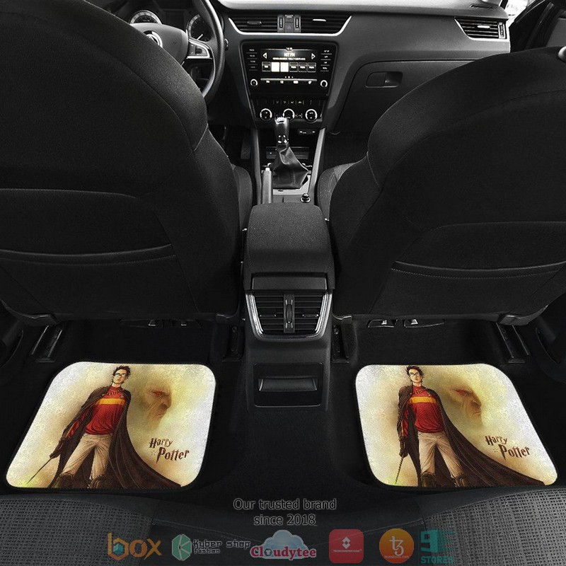 NEW Harry Potter Harry Vs Voldemort Ready For Battle Car Floor Mats word1