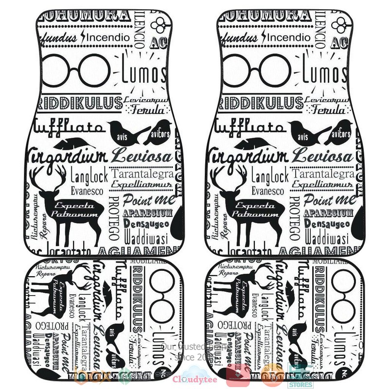 NEW Harry Potter Hogwarts Newspaper Patterns Car Floor Mats 1 NEW Harry Potter Hogwarts Newspaper Patterns Car Floor Mats word3