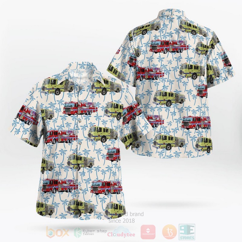 BEST Hartsdale Fire Department, New York 3D Aloha Shirt word1