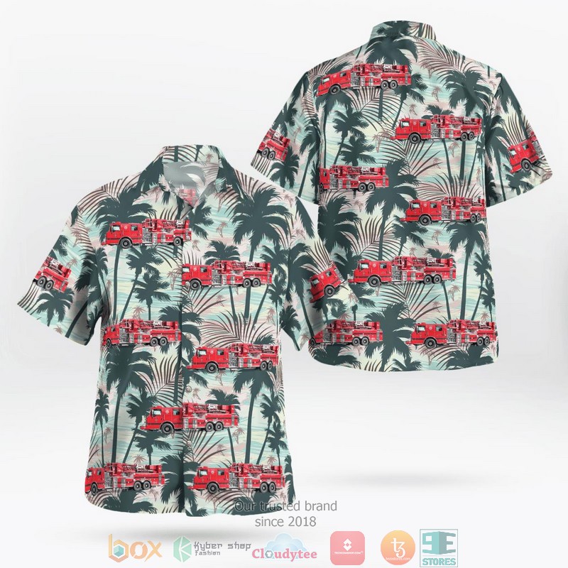 NEW Harwood Heights Illinois Norwood Park Fire Protection District Aloha Shirt 8 NEW Harwood Heights Illinois Norwood Park Fire Protection District Aloha Shirt word2
