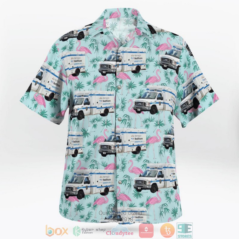 NEW Hennepin EMS Minneapolis Minnesota Ambulance Aloha Shirt 2 NEW Hennepin EMS Minneapolis Minnesota Ambulance Aloha Shirt word3