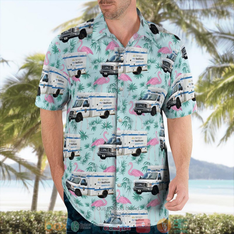 NEW Hennepin EMS Minneapolis Minnesota Ambulance Aloha Shirt 3 NEW Hennepin EMS Minneapolis Minnesota Ambulance Aloha Shirt word3