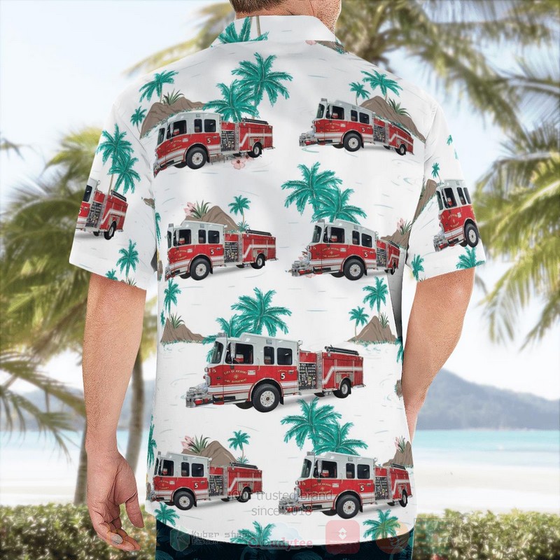 BEST Hickory, North Carolina, Hickory Fire Department 3D Aloha Shirt word1
