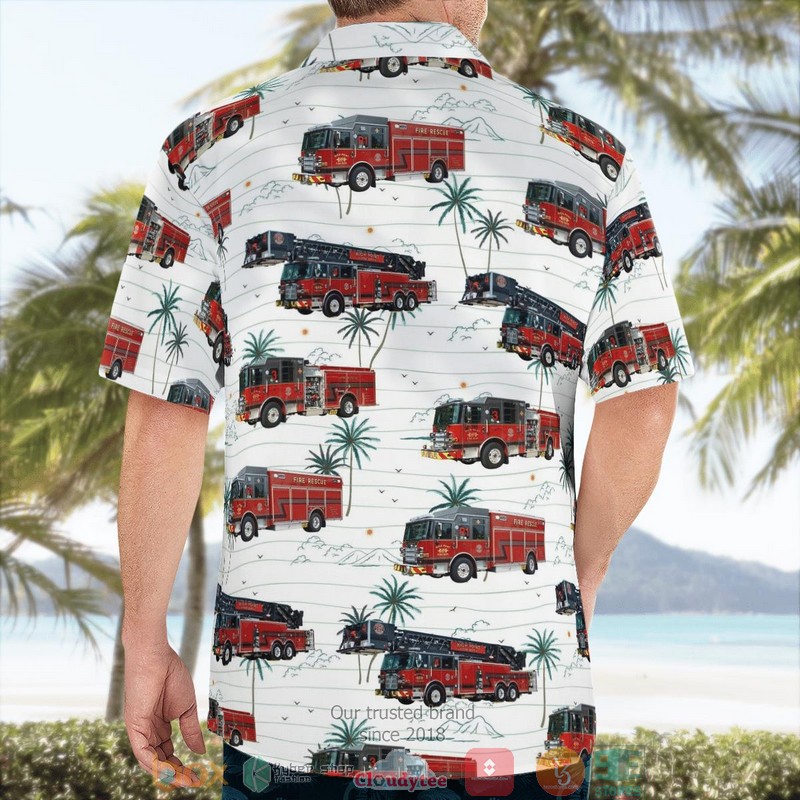 High Point North Carolina High Point Fire Department Hawaii 3D Shirt word3