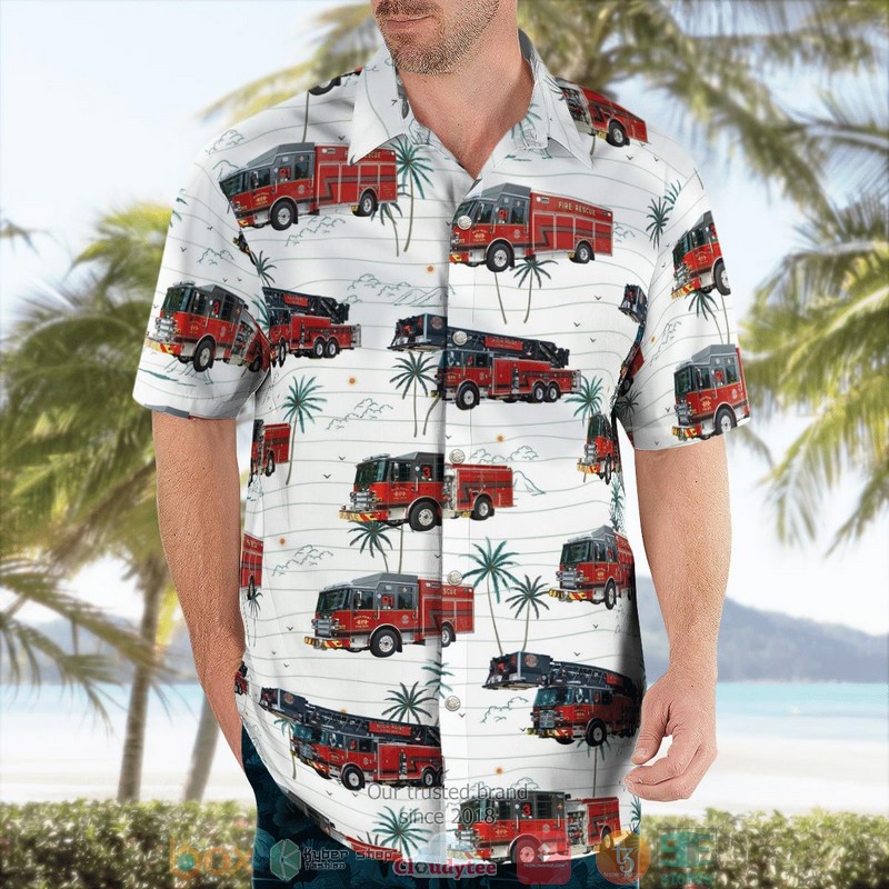 High Point North Carolina High Point Fire Department Hawaii 3D Shirt word3