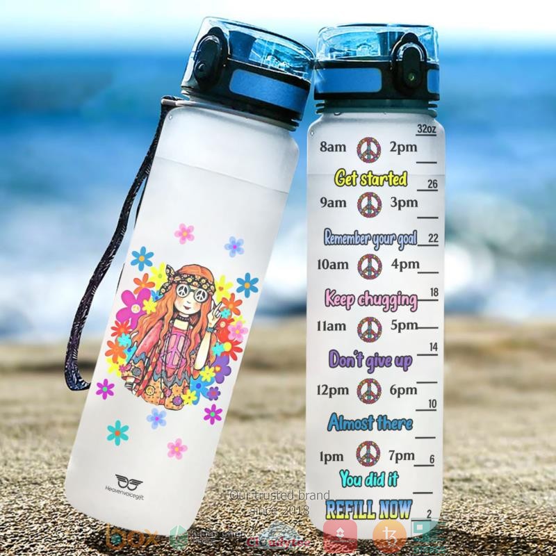 Hippie Girl Hippie Water Bottle