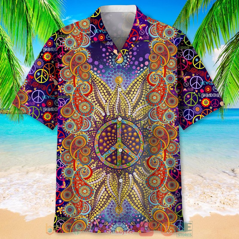 NEW Hippie Sun Hawaiian Shirt 2 NEW Hippie Sun Hawaiian Shirt word1