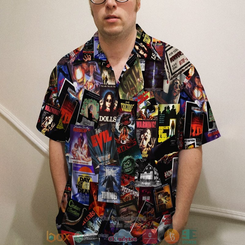 HOT Horror Movie Film pattern Hawaii Shirt, Shorts 4 HOT Horror Movie Film pattern Hawaii Shirt, Shorts word3