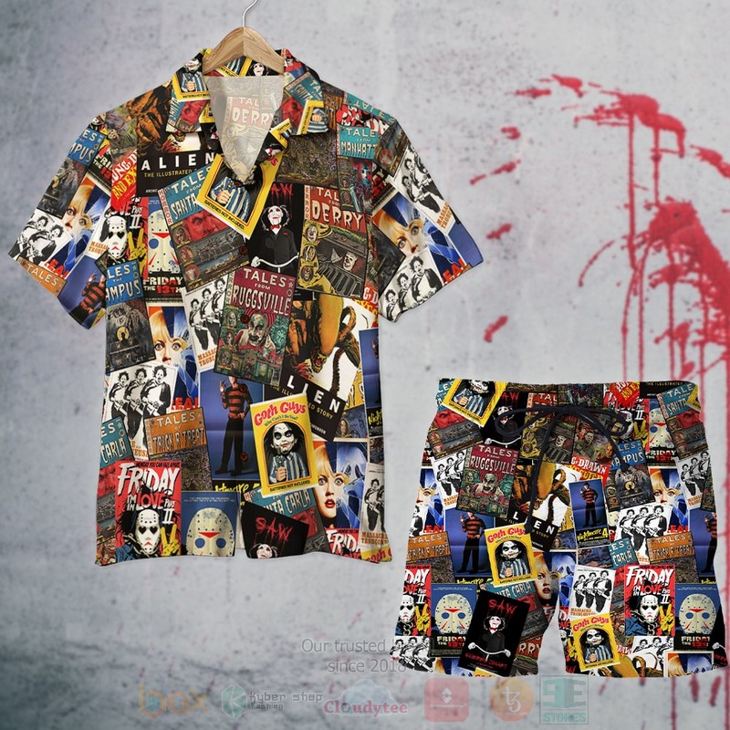 BEST Horror Movies Film 3D Aloha Shirt, Short-Pants 2 BEST Horror Movies Film 3D Aloha Shirt, Short-Pants word2