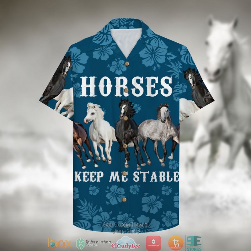 Horses Keep Me Stable Hawaiian shirt 1 Horses Keep Me Stable Hawaiian shirt word1