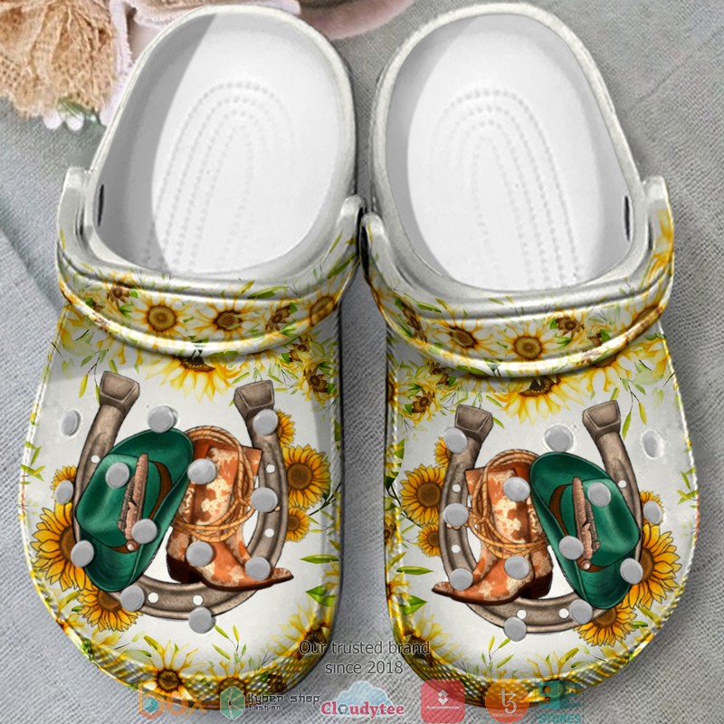 Horseshoe Western Boot Sunflower Crocband Shoes 4 Horseshoe Western Boot Sunflower Crocband Shoes word3