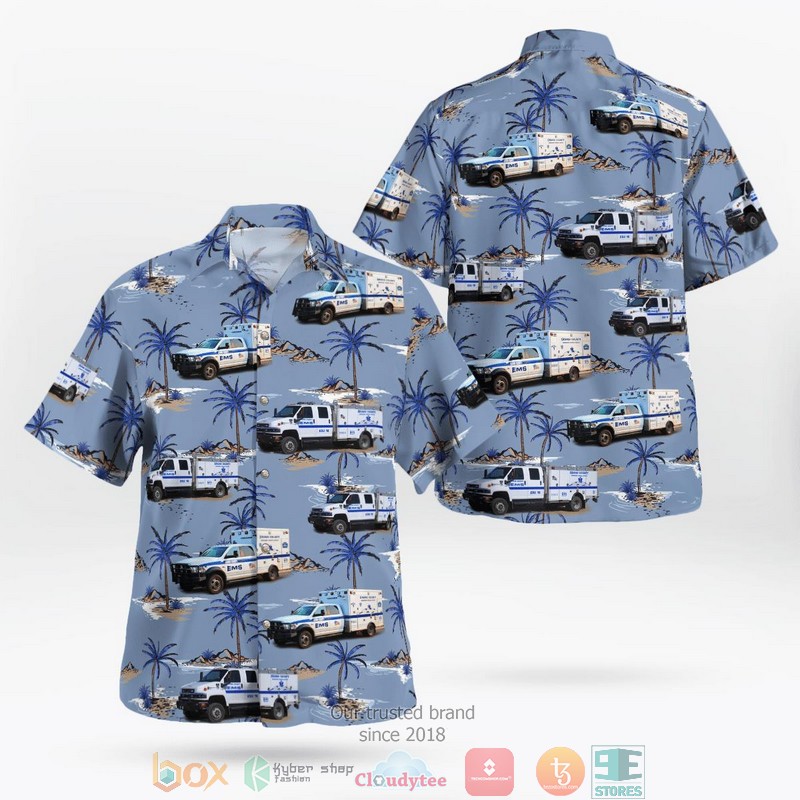 Hot Sulphur Springs Colorado Grand County EMS Station 1 Granby Hawaiian Shirt word2