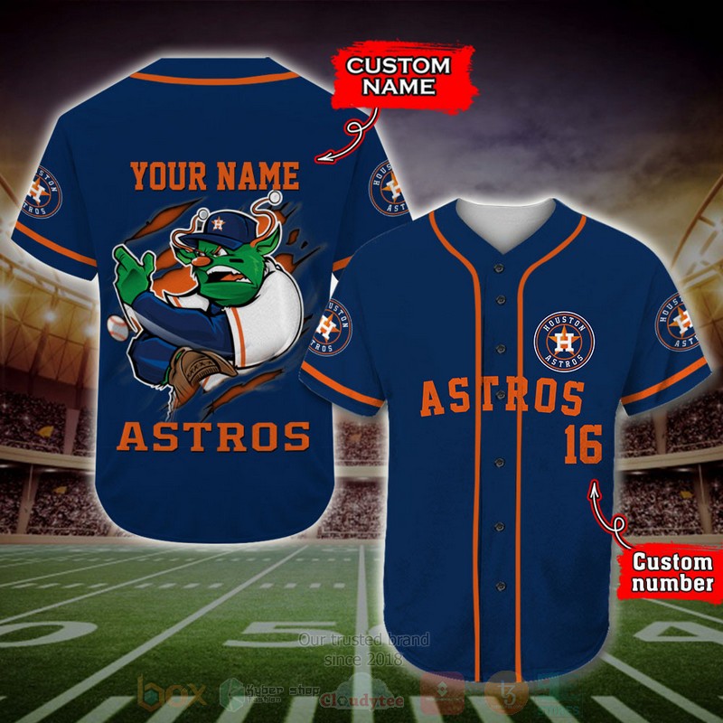 BEST Houston Astros Custom AOP Baseball Jersey word1