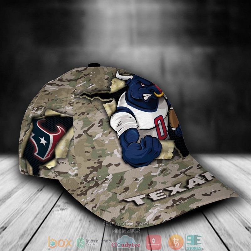 Houston Texans CAMO Mascot NFL Custom Name Cap 3 Houston Texans CAMO Mascot NFL Custom Name Cap word2