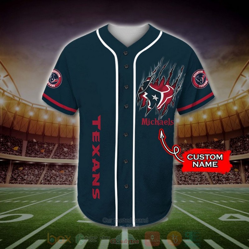 BEST Houston Texans Mascot Custom AOP Baseball Jersey 2 BEST Houston Texans Mascot Custom AOP Baseball Jersey word3