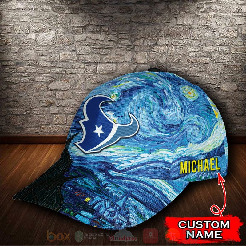 BEST Houston Texans Van Gogh NFL Team Custom Name 3D Cap 3 BEST Houston Texans Van Gogh NFL Team Custom Name 3D Cap word1