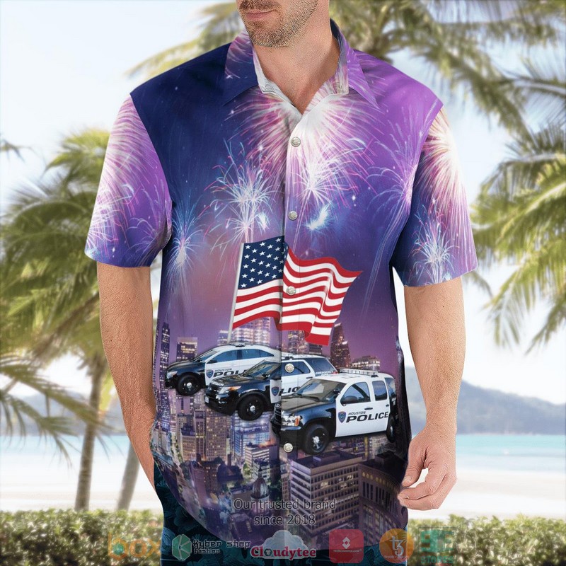 Houston Texas Houston Police Department 4th Of July Hawaiian Shirt 3 Houston Texas Houston Police Department 4th Of July Hawaiian Shirt word2