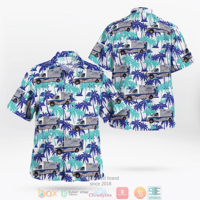 Hull Ambulance Service Hull Iowa Hawaiian Shirt