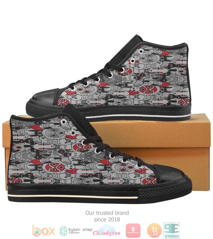 Mononoke High Top Shoes word1