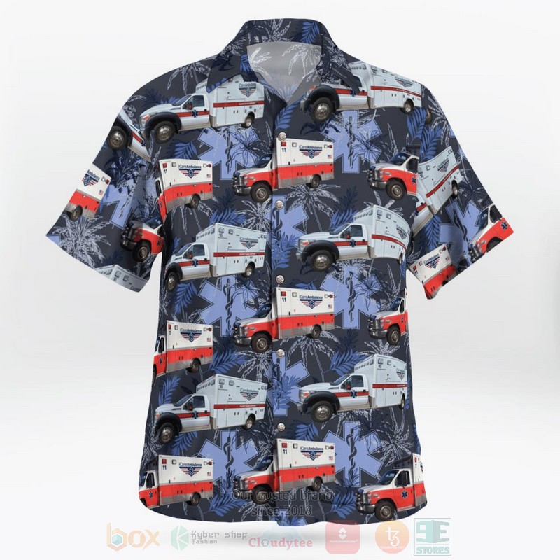 BEST ICare Ambulance, Englewood, Colorado Fleet 3D Aloha Shirt word1