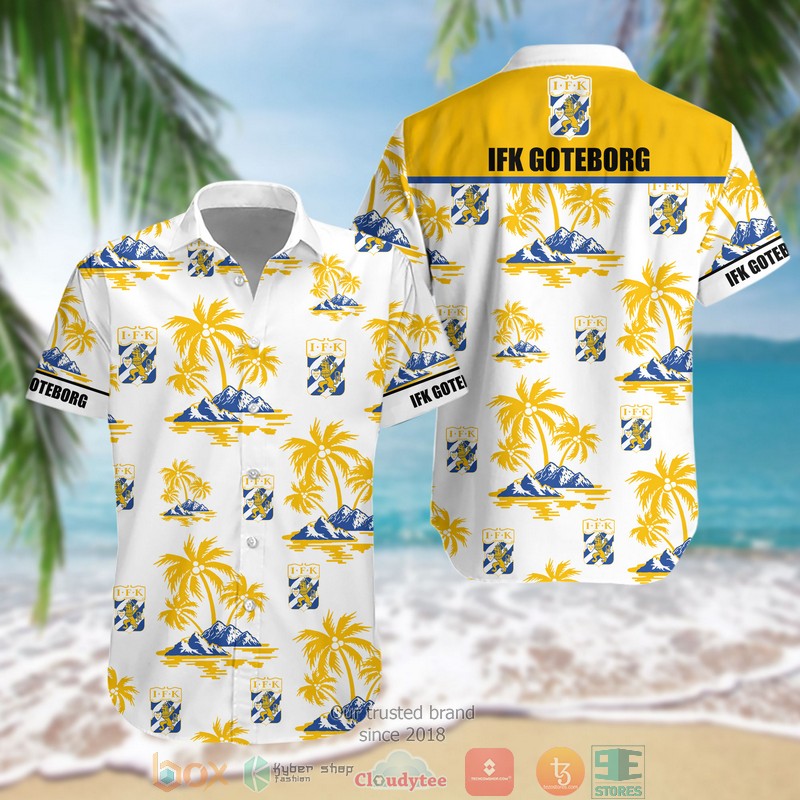 NEW IFK Goteborg Hawaii Shirt word1