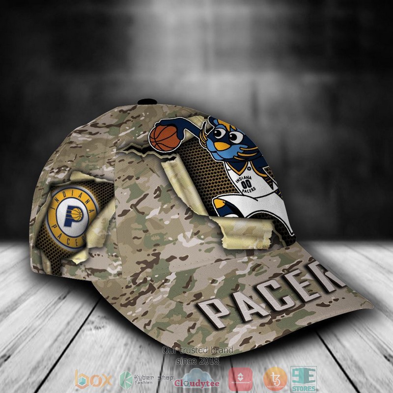 Indiana Pacers Camo Mascot NBA Custom Name Cap 3 Indiana Pacers Camo Mascot NBA Custom Name Cap word1