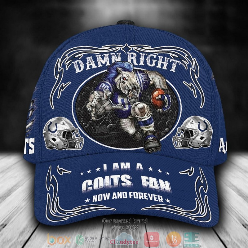 Indianapolis Colts Mascot NFL Custom Name Cap