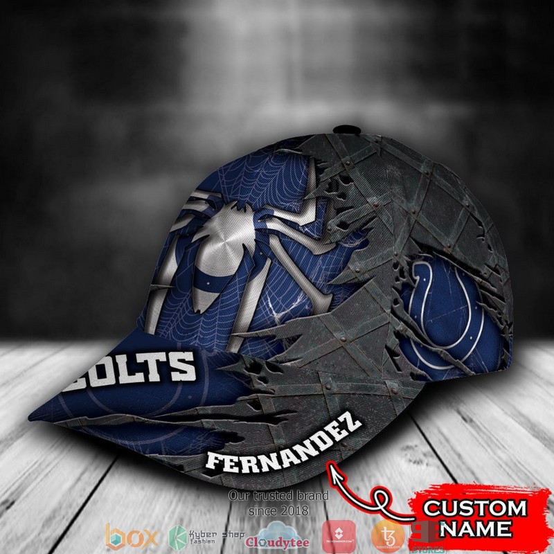 Indianapolis Colts Spider Man NFL Custom Name Cap 3 Indianapolis Colts Spider Man NFL Custom Name Cap word3