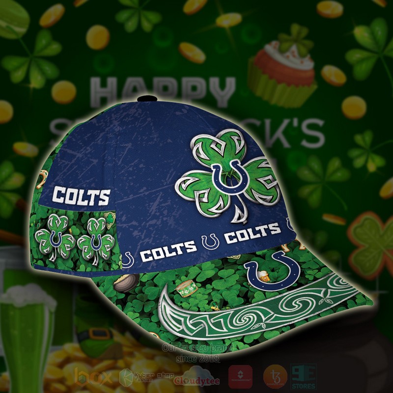 BEST Indianapolis Colts St Patrick Day Custom Classic Cap 2 BEST Indianapolis Colts St Patrick Day Custom Classic Cap word2
