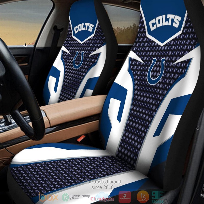 Indianapolis Colts White Black Limited Car Seat Covers 3 Indianapolis Colts White Black Limited Car Seat Covers word2