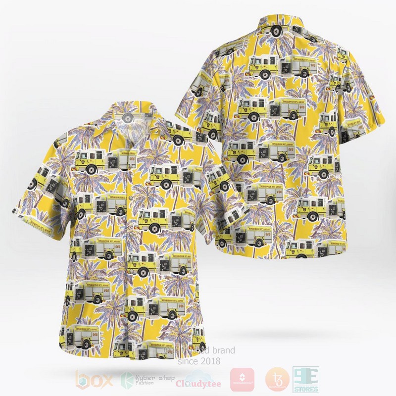 BEST Indianapolis, Indiana, Indianapolis International Airport Fire Department 3D Aloha Shirt word2