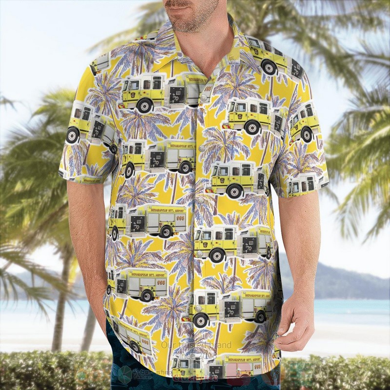 BEST Indianapolis, Indiana, Indianapolis International Airport Fire Department 3D Aloha Shirt 3 BEST Indianapolis, Indiana, Indianapolis International Airport Fire Department 3D Aloha Shirt word2