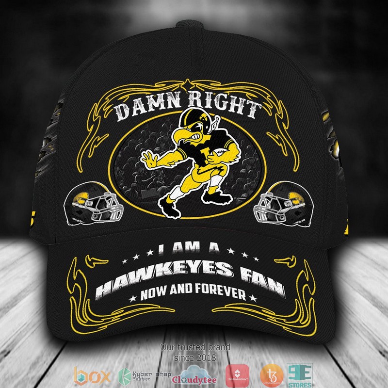 Iowa Hawkeyes Mascot NCAA1 Custom Name Cap word2