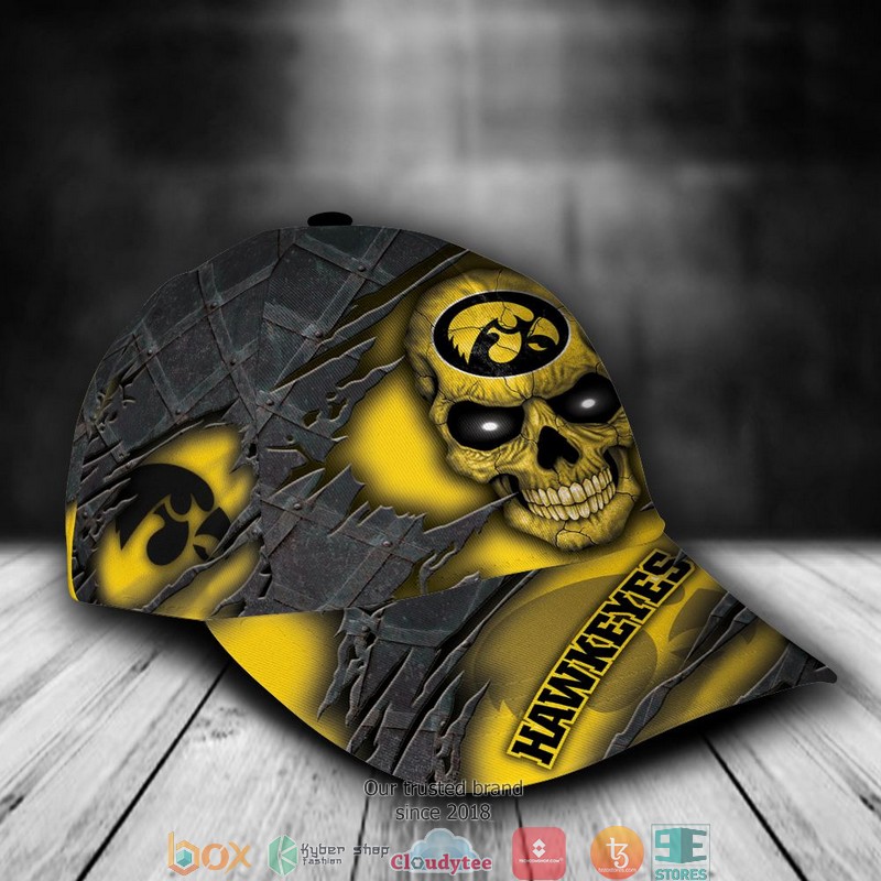 Iowa Hawkeyes Skull NCAA1 Custom Name Cap 2 Iowa Hawkeyes Skull NCAA1 Custom Name Cap word3